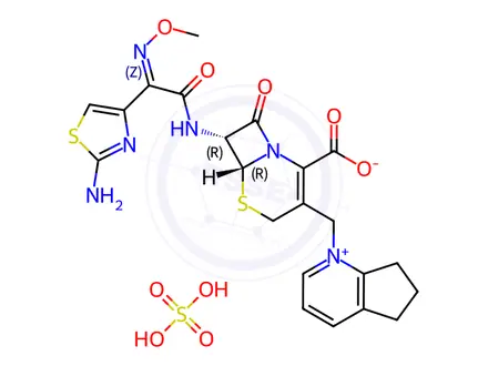 Chemical structure of Cefpirome sulfate