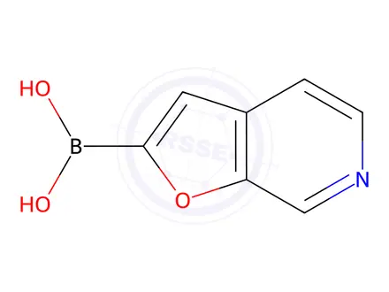 Chemical structure of Furo[2,3-c]pyridin-2-ylboronic acid
