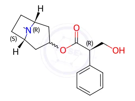 Chemical structure of Atropine