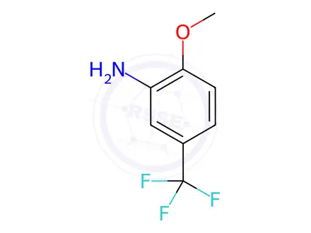Chemical structure of 2-Methoxy-5-(trifluoromethyl)aniline