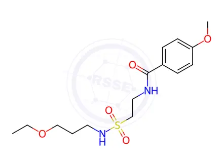 Chemical structure of N-(2-(N-(3-Ethoxypropyl)sulfamoyl)ethyl)-4-methoxybenzamide