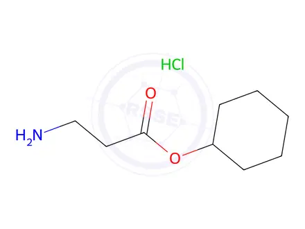 Chemical structure of cyclohexyl 3-aminopropanoate hydrochloride