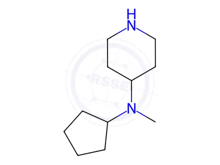 Chemical structure of N-cyclopentyl-N-methylpiperidin-4-amine