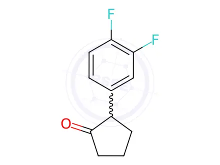 Chemical structure of 2-(3,4-Difluorophenyl)cyclopentanone