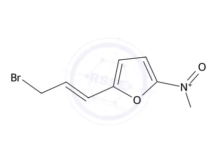 Chemical structure of 2-(3-Bromoprop-1-en-1-yl)-5-nitrofuran