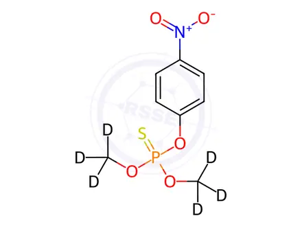 Chemical structure of Parathion-methyl-D6