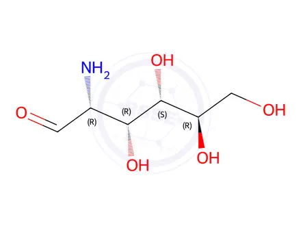 Chemical structure of 5-oxo-L-proline, compound with 2-amino-2-deoxy-D-glucose (1:1)