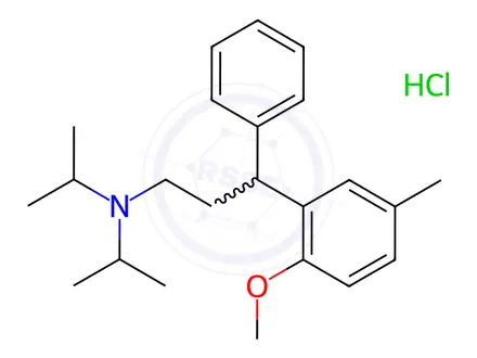 Chemical structure of Tolterodine EP Impurity C (Hydrochloride)