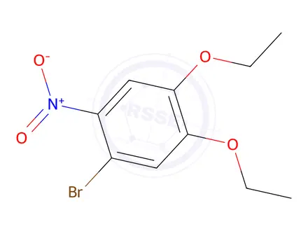 Chemical structure of 1-bromo-4,5-diethoxy-2-nitrobenzene