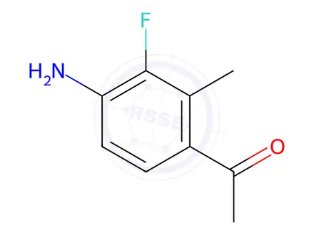 Chemical structure of 1-(4-Amino-3-fluoro-2-methylphenyl)ethanone