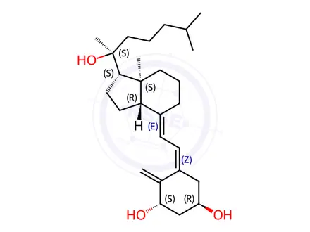 Chemical structure of (1R,3S,Z)-5-(2-((1S,3aS,7aS,E)-1-((S)-2-Hydroxy-6-methylheptan-2-yl)-7a-methyloctahydro-4H-inden-4-ylidene)ethylidene)-4-methylenecyclohexane-1,3-diol