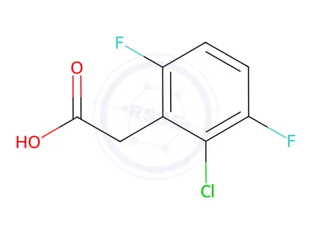 Chemical structure of 2-Chloro-3,6-difluorophenylacetic acid