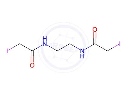 Chemical structure of N,N’-Ethylenebis(iodoacetamide)