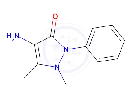 Chemical structure of 4-Aminophenazone