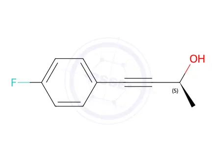 Chemical structure of 3-Butyn-2-ol,4-(4-fluorophenyl)-,(2S)-(9CI)