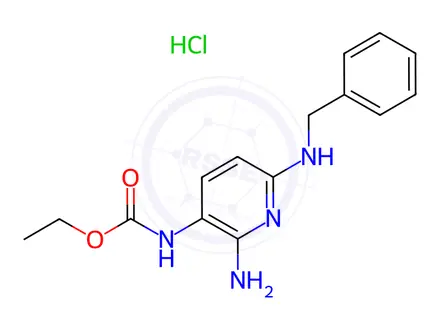 Chemical structure of Desfluoro Flupirtine (Hydrochloride Salt)
