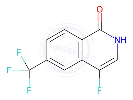 Chemical structure of 4-Fluoro-6-(trifluoromethyl)isoquinolin-1-ol