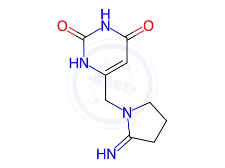 Chemical structure of Deschloro Tipiracil (Free Base)