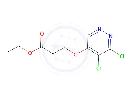 Chemical structure of Ethyl 3-((5,6-dichloropyridazin-4-yl)oxy)propanoate