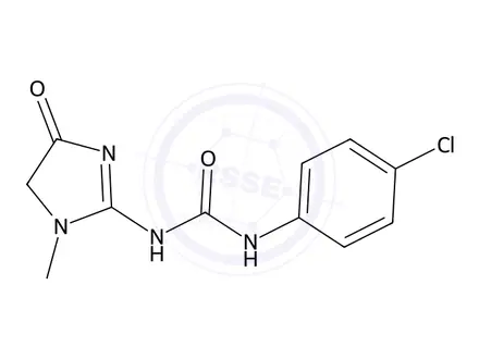 Chemical structure of 1-(4-Chlorophenyl)-3-(1-methyl-4-oxo-4,5-dihydro-1h-imidazol-2-yl)urea
