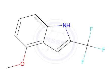 Chemical structure of 4-Methoxy-2-(trifluoromethyl)-1H-indole