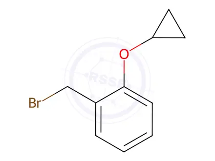 Chemical structure of 1-(bromomethyl)-2-cyclopropoxybenzene