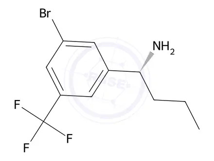 Chemical structure of (R)-1-(3-bromo-5-(trifluoromethyl)phenyl)butan-1-amine