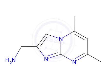 Chemical structure of (5,7-Dimethylimidazo[1,2-a]pyrimidin-2-yl)methanamine