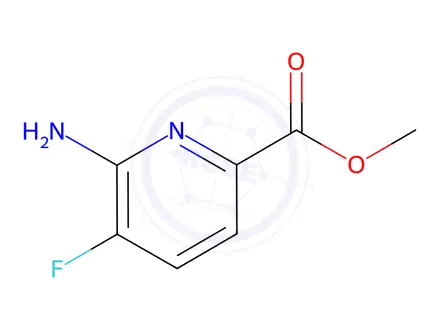 Chemical structure of Methyl 6-amino-5-fluoropicolinate