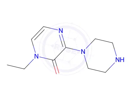 Chemical structure of 1-Ethyl-3-(piperazin-1-yl)pyrazin-2(1h)-one