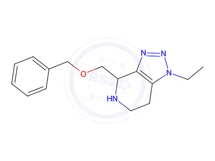 Chemical structure of 4-((Benzyloxy)methyl)-1-ethyl-4,5,6,7-tetrahydro-1H-[1,2,3]triazolo[4,5-c]pyridine
