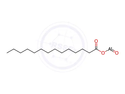 Chemical structure of oxo(tetradecanoato-O)aluminium