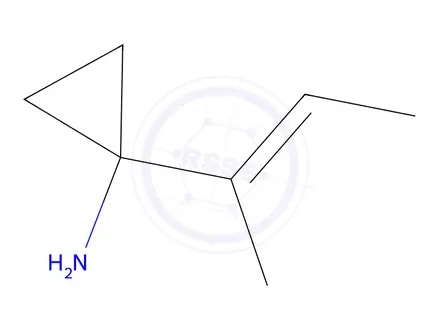 Chemical structure of (E)-1-(But-2-en-2-yl)cyclopropanamine