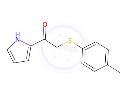 Chemical structure of 1-(1h-Pyrrol-2-yl)-2-(p-tolylthio)ethan-1-one