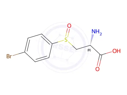 Chemical structure of S-(4-bromophenyl)cysteine sulfoxide