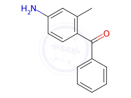 Chemical structure of 4-Amino-2-methylbenzophenone