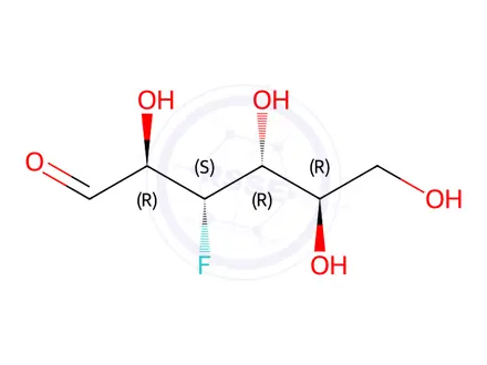 Chemical structure of 3-Deoxy-3-fluoro-D-mannose