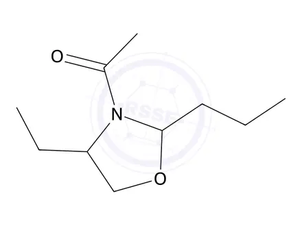 Chemical structure of 1-(4-Ethyl-2-propyloxazolidin-3-yl)ethanone