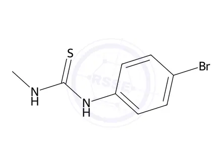 Chemical structure of 1-(4-Bromophenyl)-3-methylthiourea