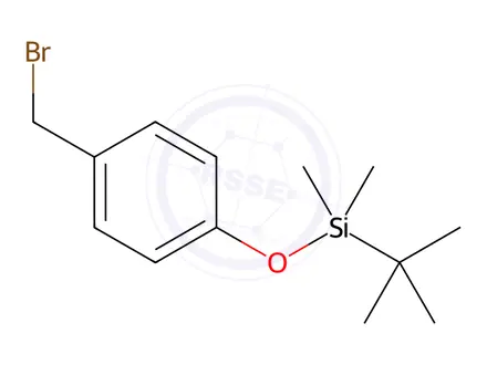 Chemical structure of (4-(Bromomethyl)phenoxy)(tert-butyl)dimethylsilane