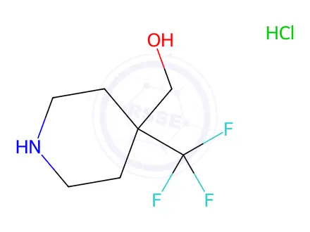 Chemical structure of (4-(Trifluoromethyl)piperidin-4-yl)methanol hydrochloride