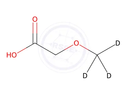Chemical structure of 2-Methoxyacetic Acid-d3