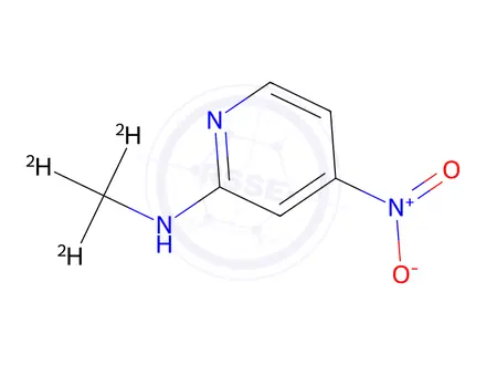 Chemical structure of N-(methyl-d3)-4-nitropyridin-2-amine