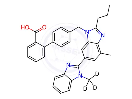 Chemical structure of Telmisartan-d3 (1189889-44-8)