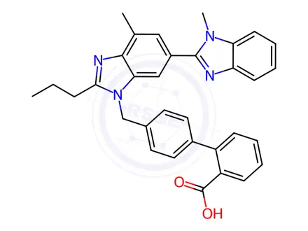 Chemical structure of Telmisartan