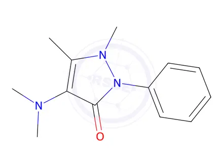 Chemical structure of Aminophenazone