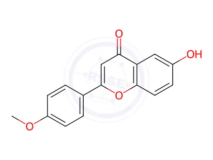 Chemical structure of 6-HYDROXY-4''-METHOXYFLAVONE