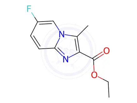 Chemical structure of ethyl 6-fluoro-3-methylimidazo[1,2-a]pyridine-2-carboxylate
