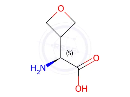 Chemical structure of (S)-2-Amino-2-(oxetan-3-yl)acetic acid