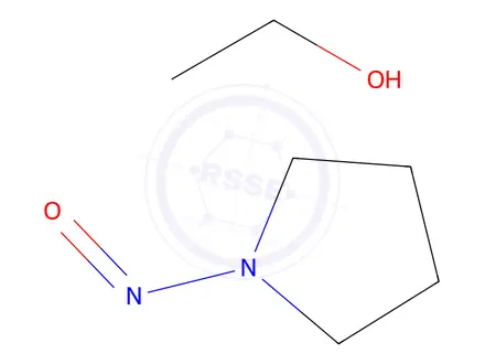 Chemical structure of N-Nitroso Pyrrolidine Ethanol
